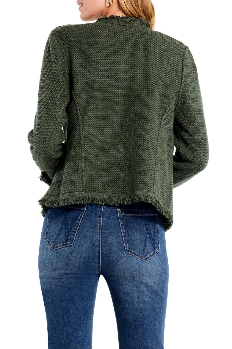 Fringe Mix Knit Jacket, Alternate, color, BRIAR