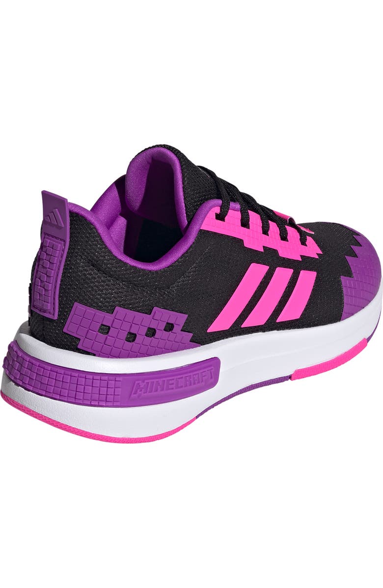 adidas x Minecraft<sup>®</sup> Kids' Pro Sneaker, Alternate, color, Core Black/ Pink/ Purple