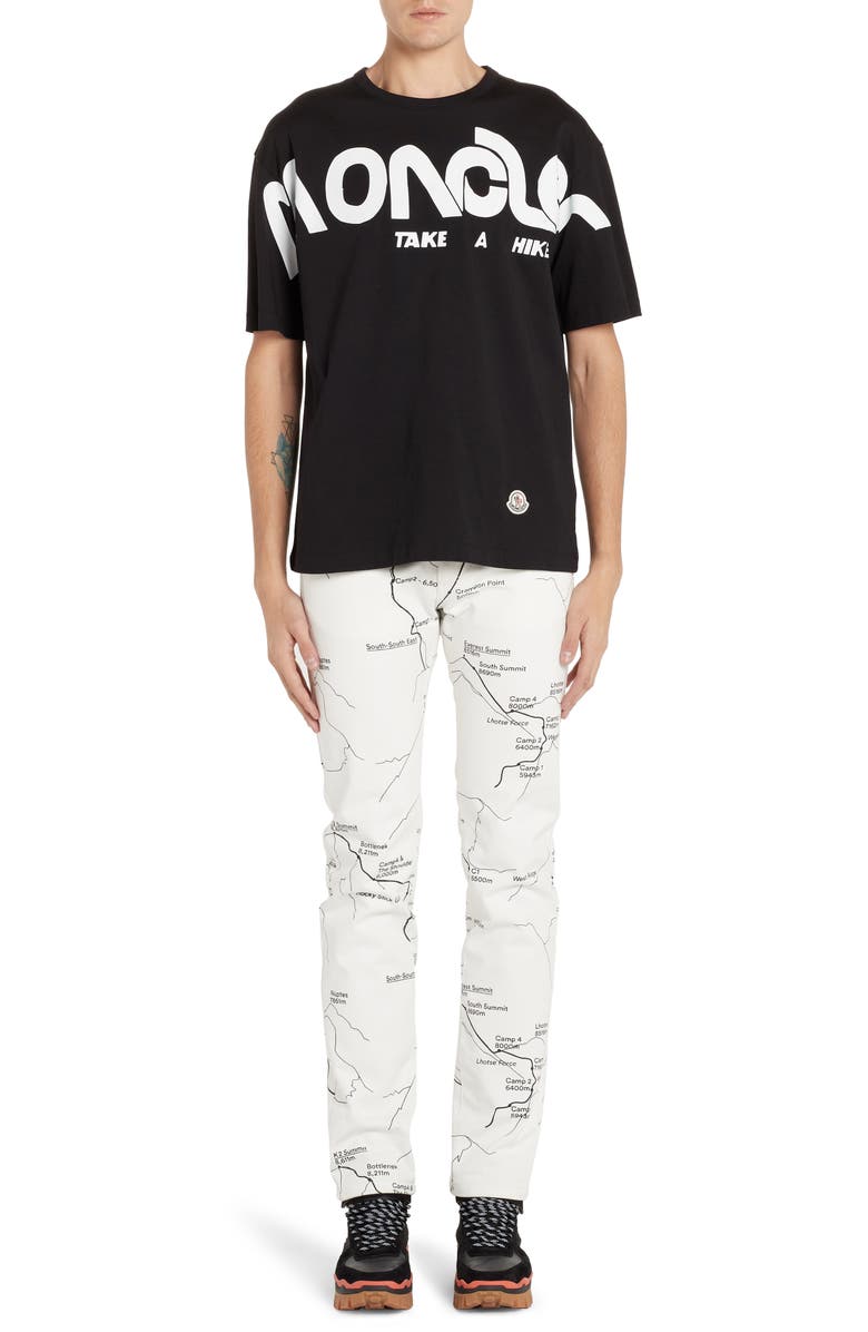 Moncler Genius x 2 1952 Map Print Jeans, Alternate, color,