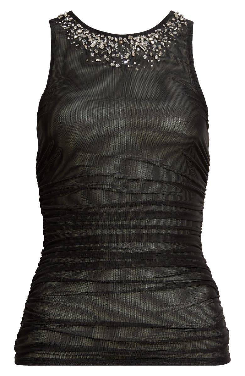 Cinq à Sept Embellished Mesh Tank, Alternate, color,