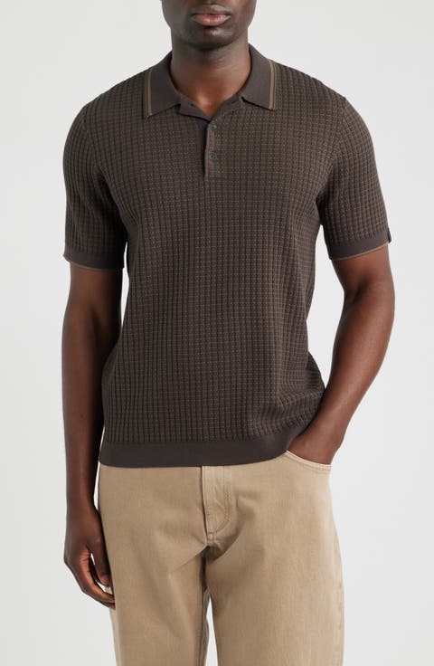 Harvey Rib Polo Sweater