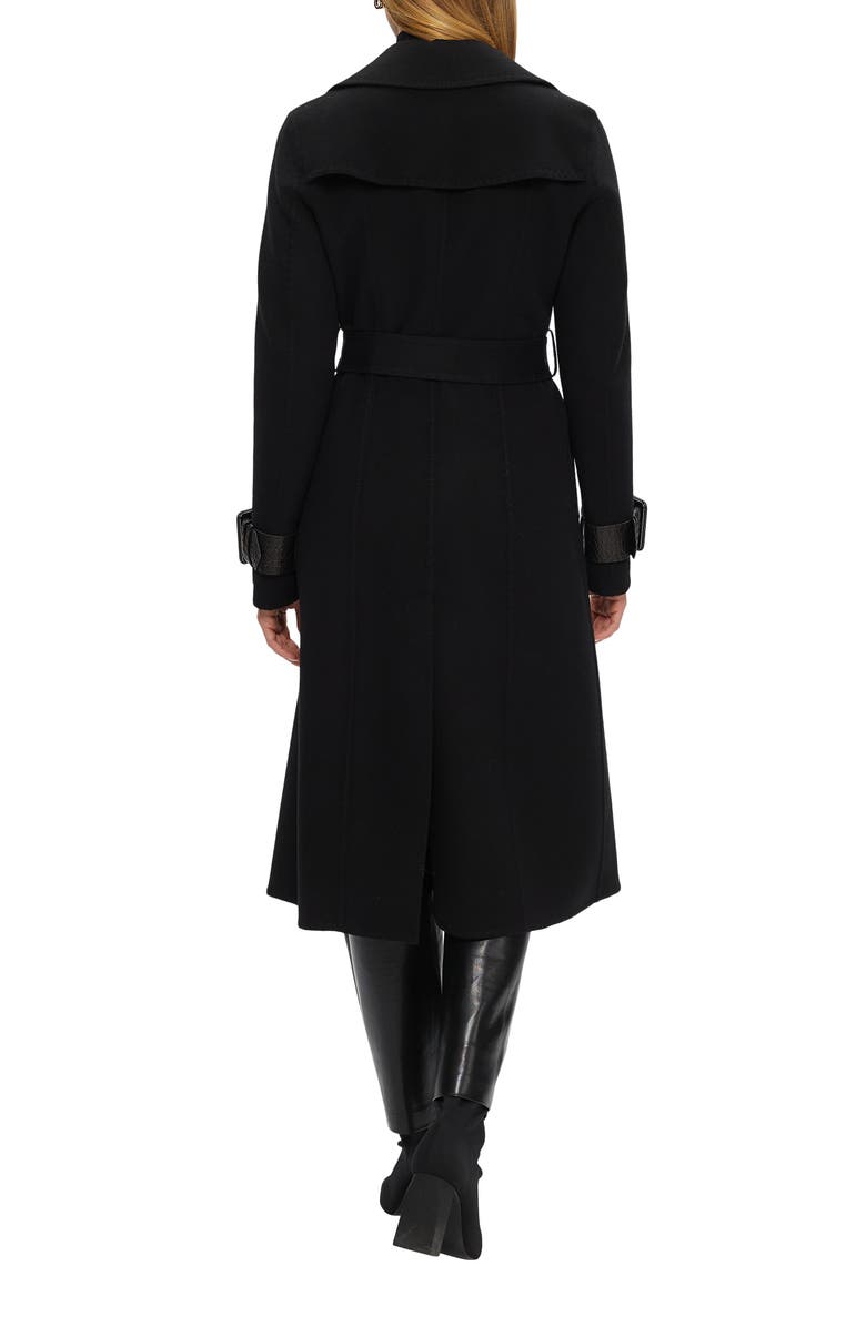 GORSKI Loro Piana Wool Blend Trench Coat, Alternate, color, Black/Black