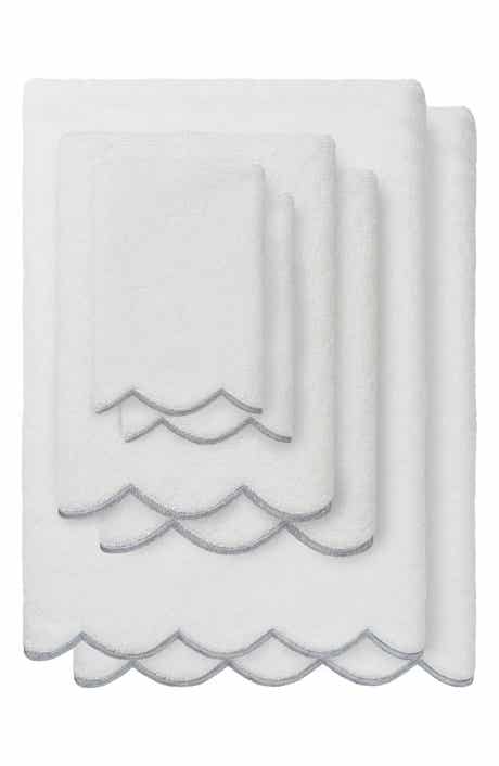 Adornia Scallop 6-Piece Towel Set