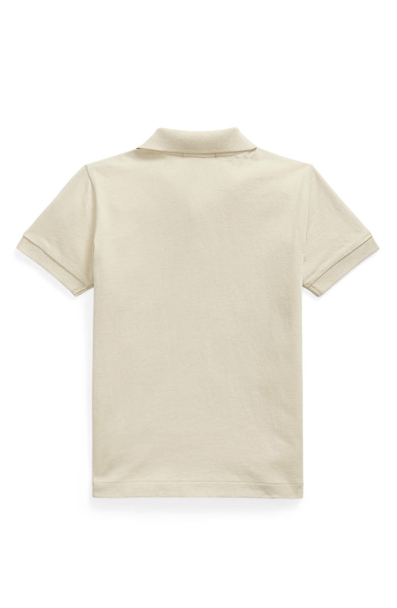 Polo Ralph Lauren Kids' Solid Cotton Jersey Pocket Polo, Alternate, color, Spring Beige