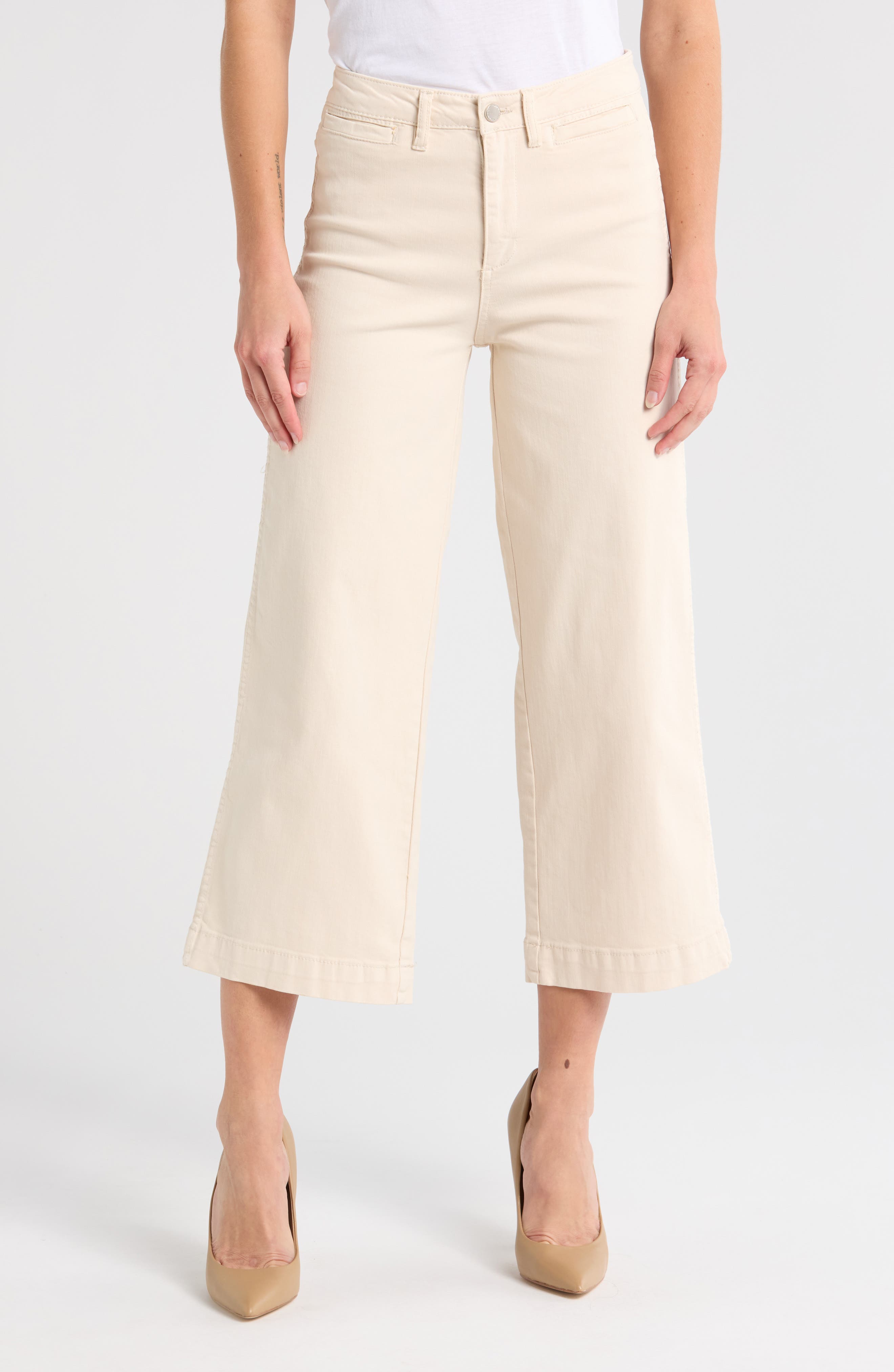 OAT NEW YORK High Waist Wide Leg Jeans