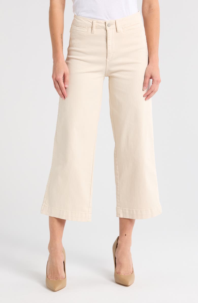 OAT NEW YORK High Waist Wide Leg Jeans, Main, color, Natural