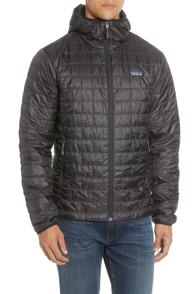Nano Puff® Hooded Jacket, Alternate, color, BLACK