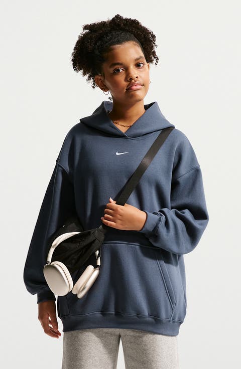 Kids' Sportswear Studio Oversize Fleece Hoodie
