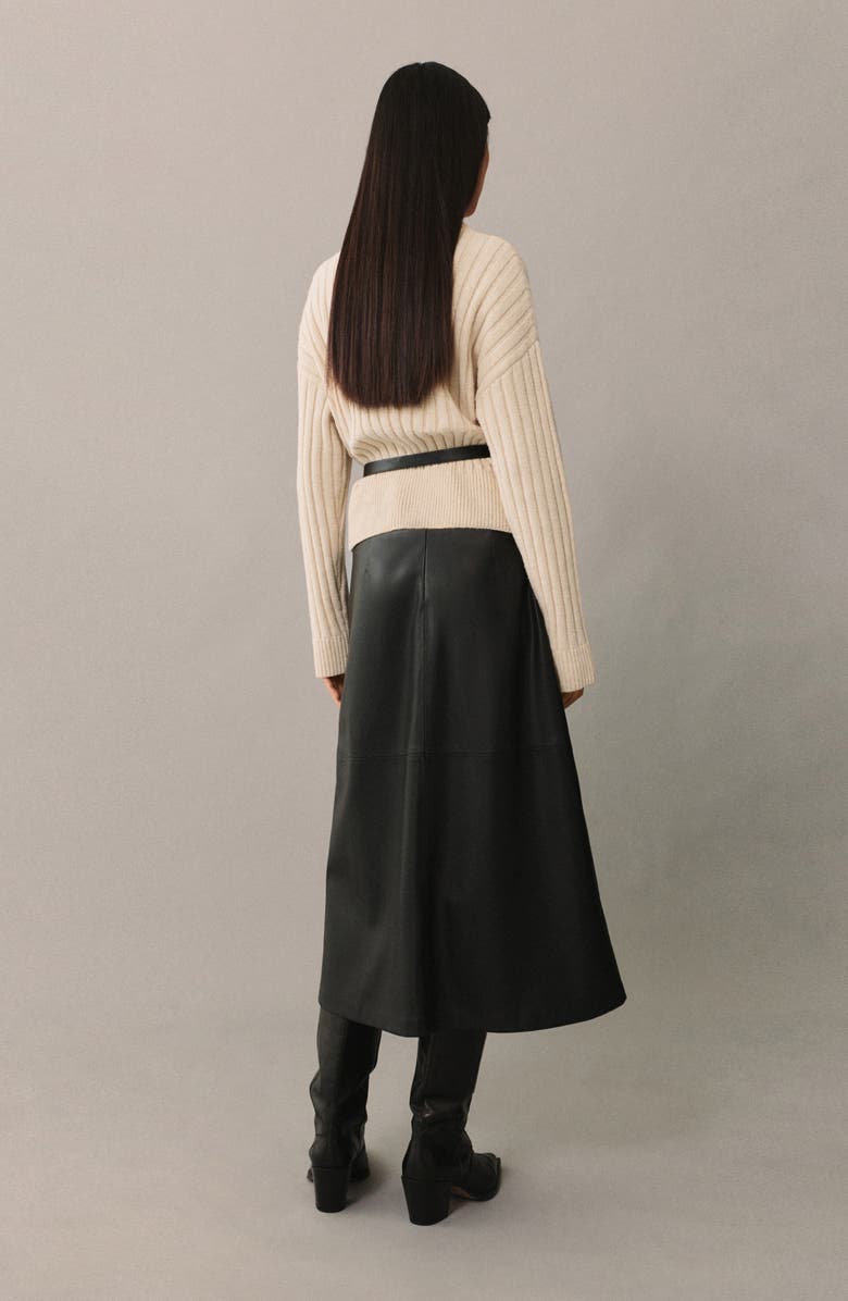 MANGO Herringbone Knit Rib Sweater, Alternate, color,