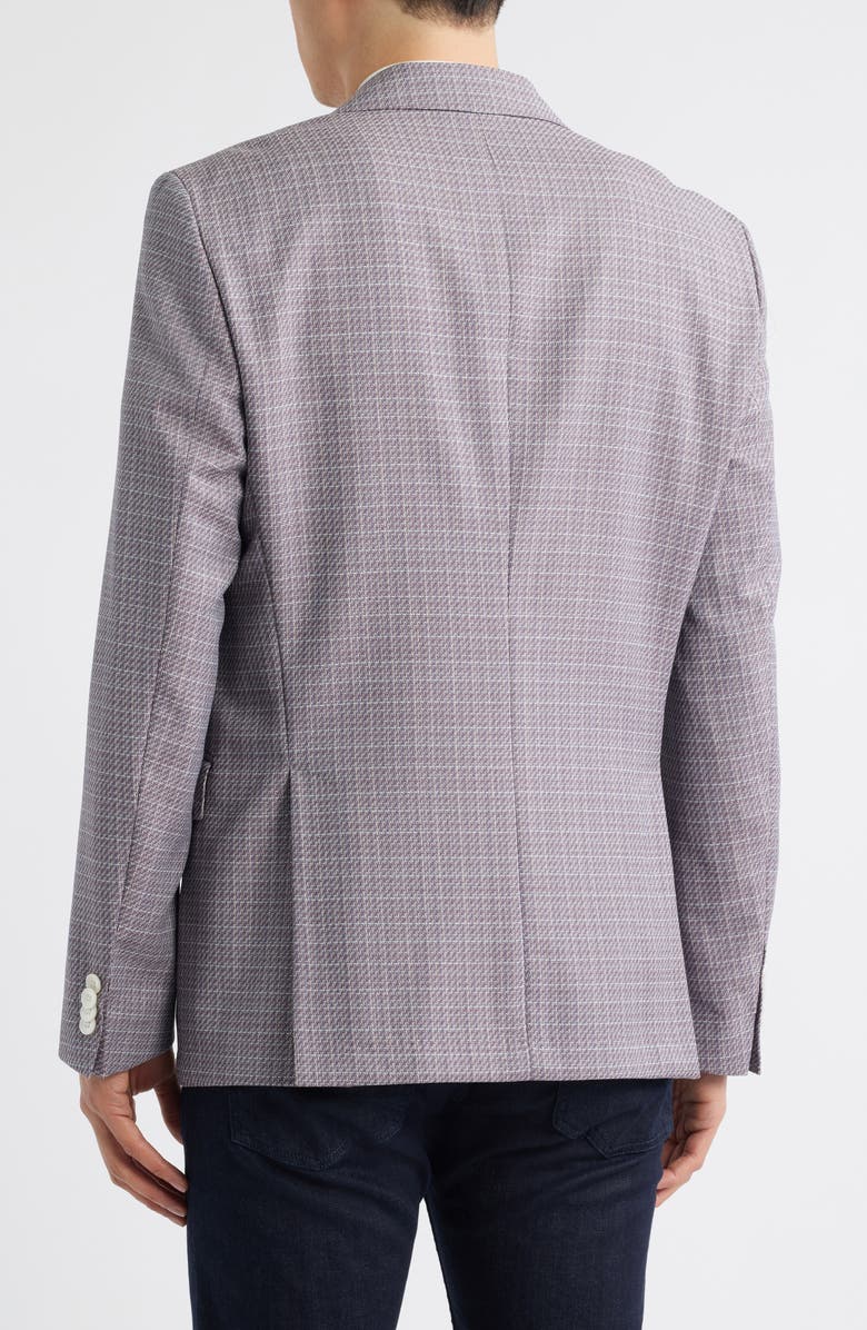 BOSS Hutson Check Virgin Wool Sport Coat, Alternate, color, Open Green