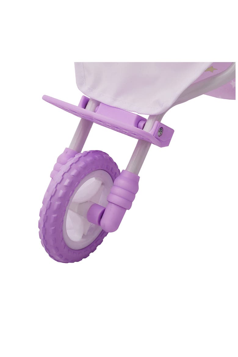 Olivia's Little World Twinkle Stars Princess Toy Jogging Stroller, Alternate, color, PURPLE/ WHITE