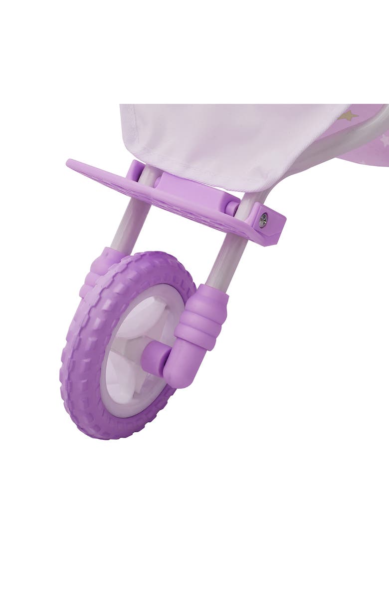 Teamson Kids Olivia's Little World Twinkle Stars Princess Toy Jogging Stroller, Alternate, color, Purple/ White