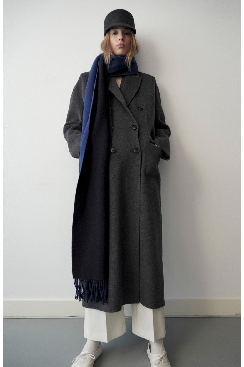 Long Wool & Cashmere Coat, Alternate, color, GREY
