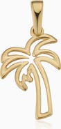 Oradina 14K Yellow Gold Royal Palms Pendant Necklace