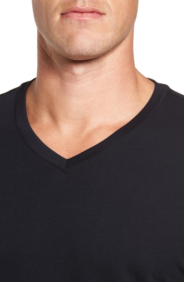 Hanro Living V-Neck T-Shirt, Alternate, color, 