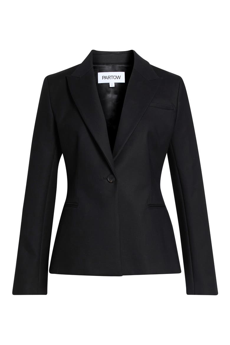 Kenmare Cotton Blazer, Main, color, BLACK
