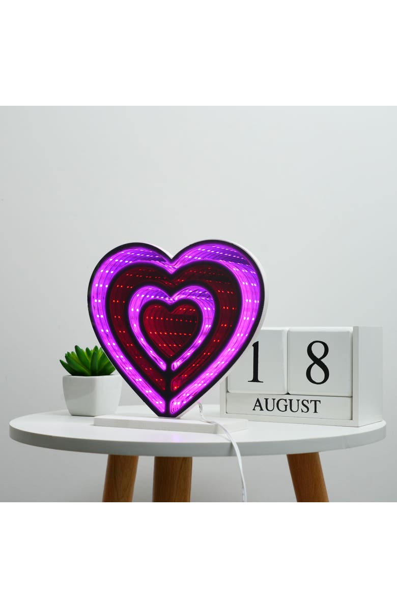 TREND TECH Neon Art Infinity Lights Wall & Desk Sign, Alternate, color, Heart