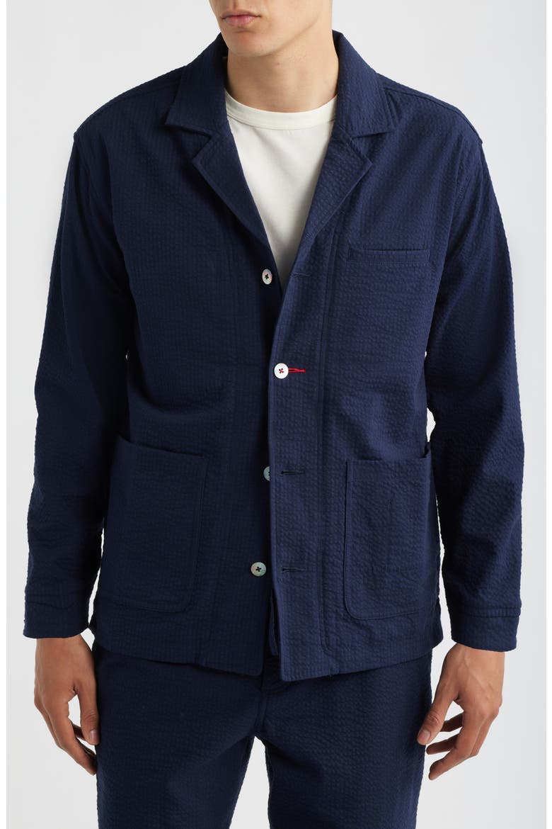 Mr. Lynch's Cunningham Seersucker Blazer, Alternate, color, DARK NAVY
