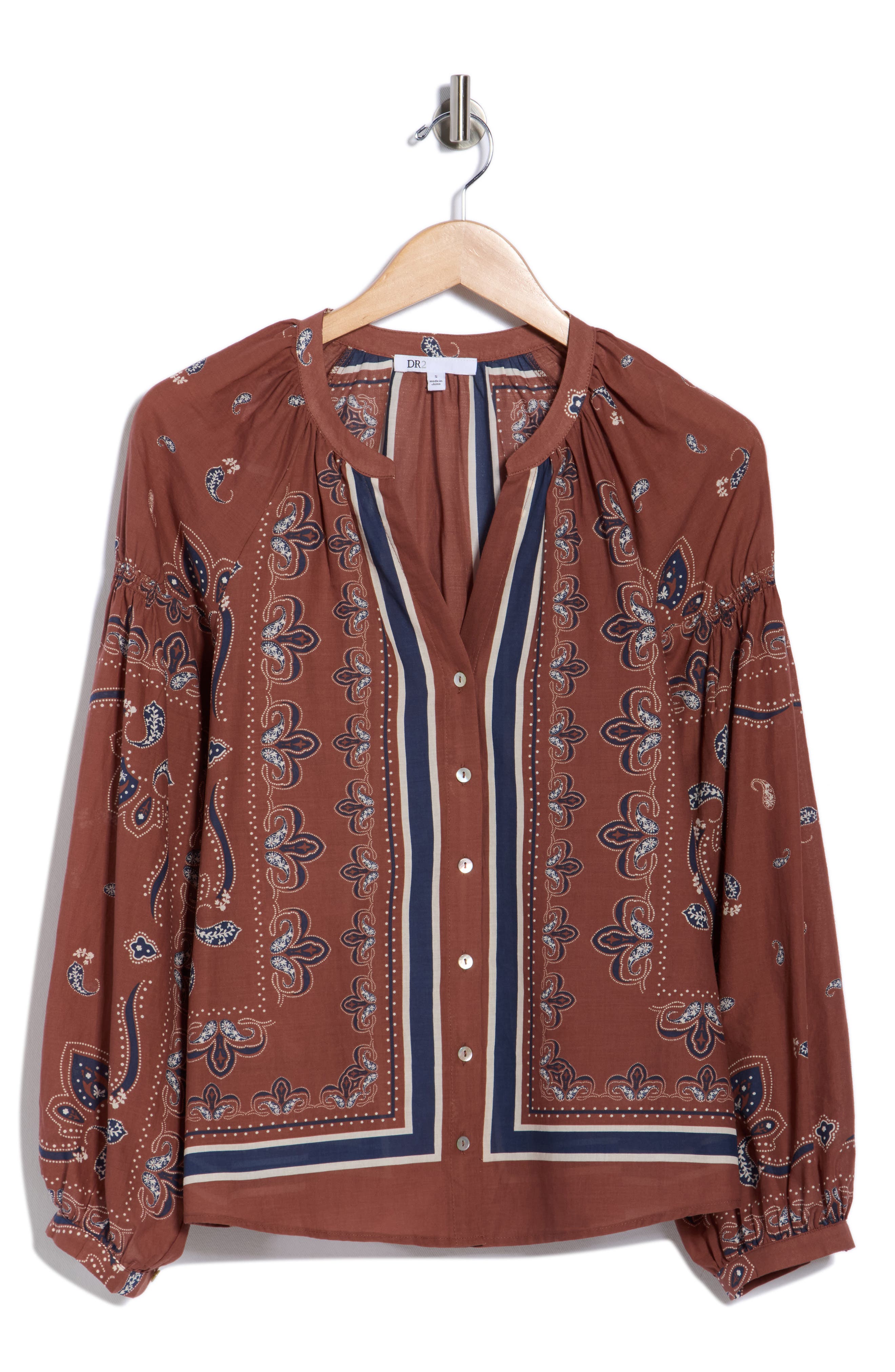 DR2 by Daniel Rainn Long Sleeve Cotton Top