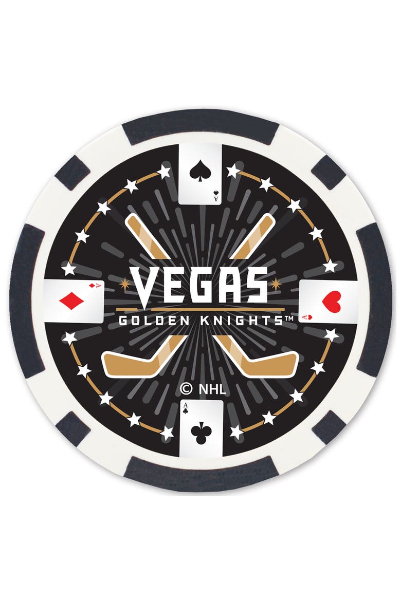 Vegas Golden Knights 100pc Poker Chips, Alternate, color, Multicolor