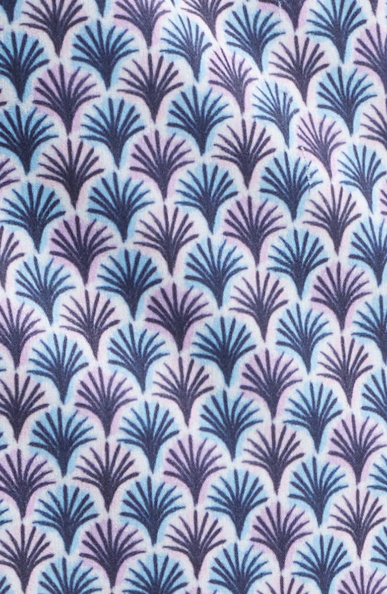 Stone Rose Geo Palm Print Swim Trunks, Alternate, color, Lavender