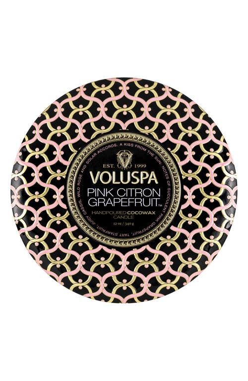Voluspa Three-wick Tin Candle In Multi