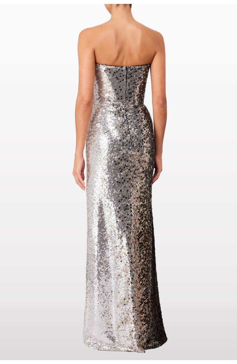 Jenny Packham Caron Sequin-Embellished Strapless Maxi Dress, Alternate, color, Liquorice