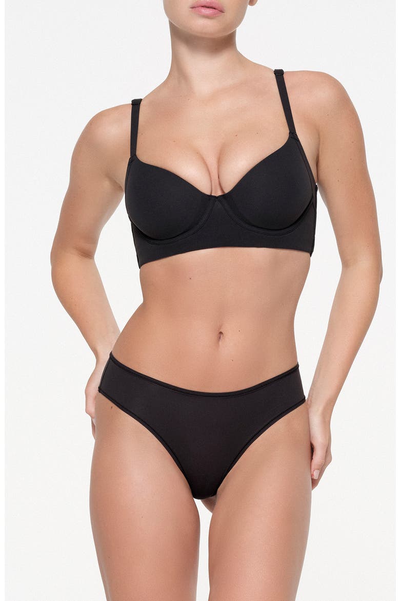 Fits Everybody Back Smoothing Full Coverage Underwire Bra, Main, color, ONYX