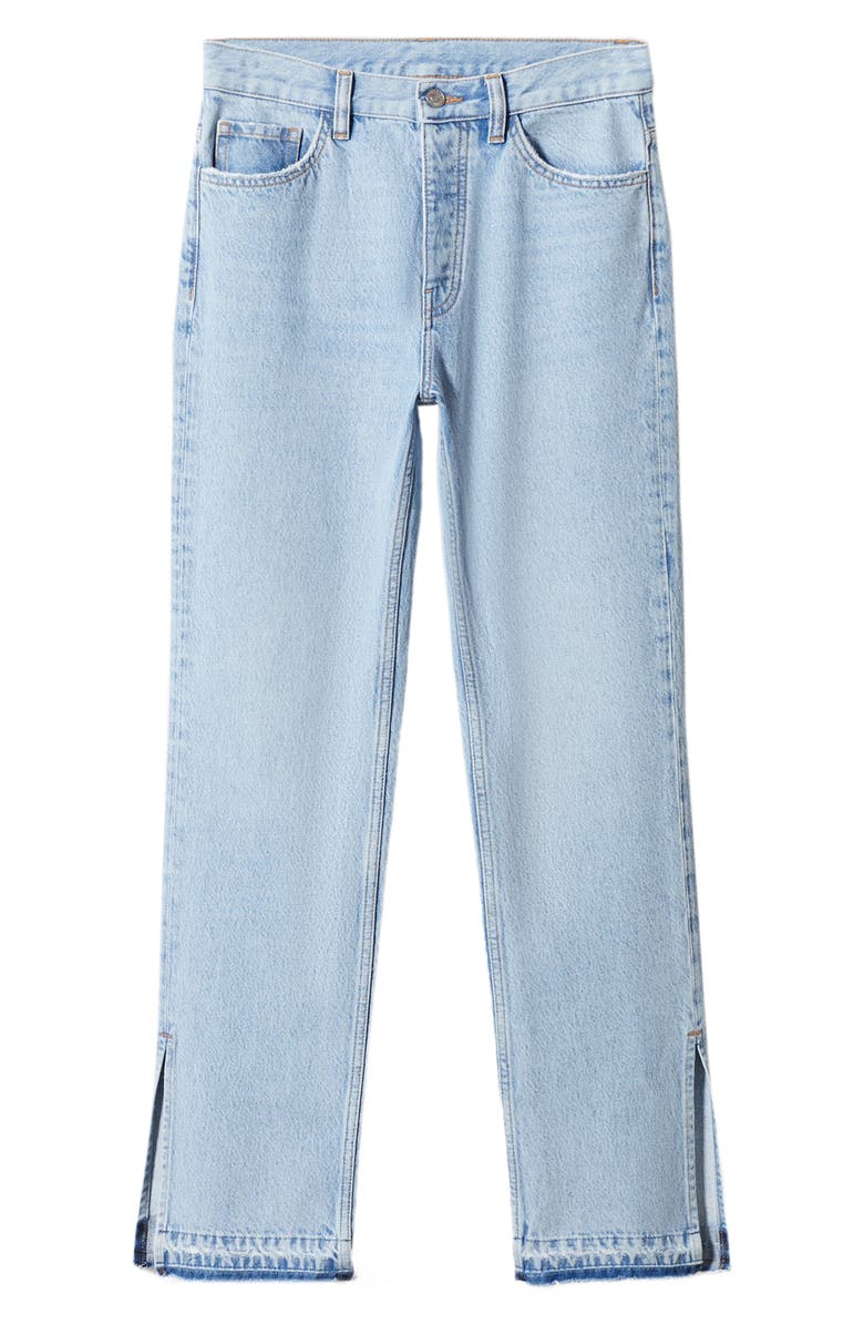 MANGO Released Hem Straight Leg Jeans, Alternate, color, 