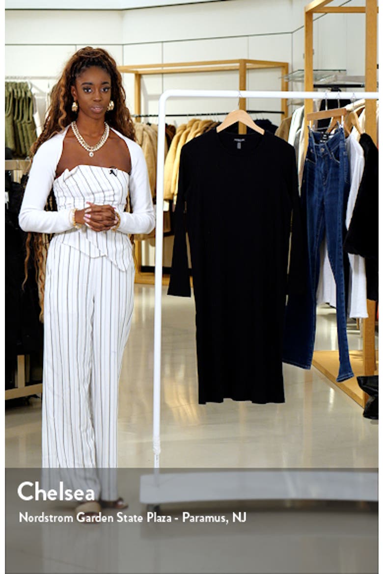 Long Sleeve Rib Dress video