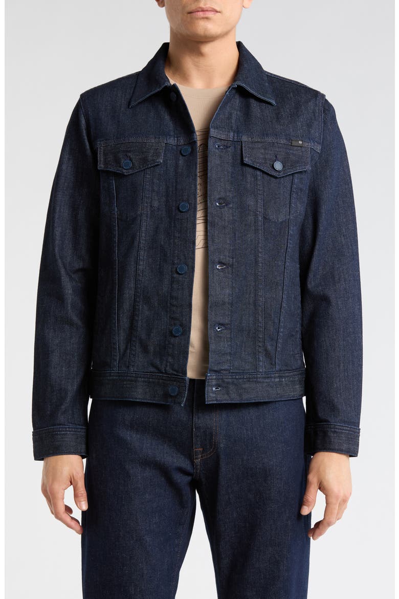 Dart Denim Jacket, Main, color, MONOLITH