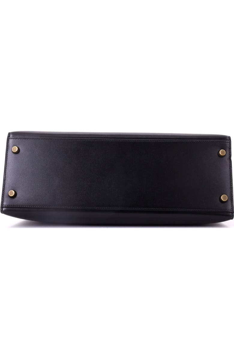 Pre-Owned Hermes Kelly Handbag Black Box Calf with Gold Hardware 32, Alternate, color, Noir