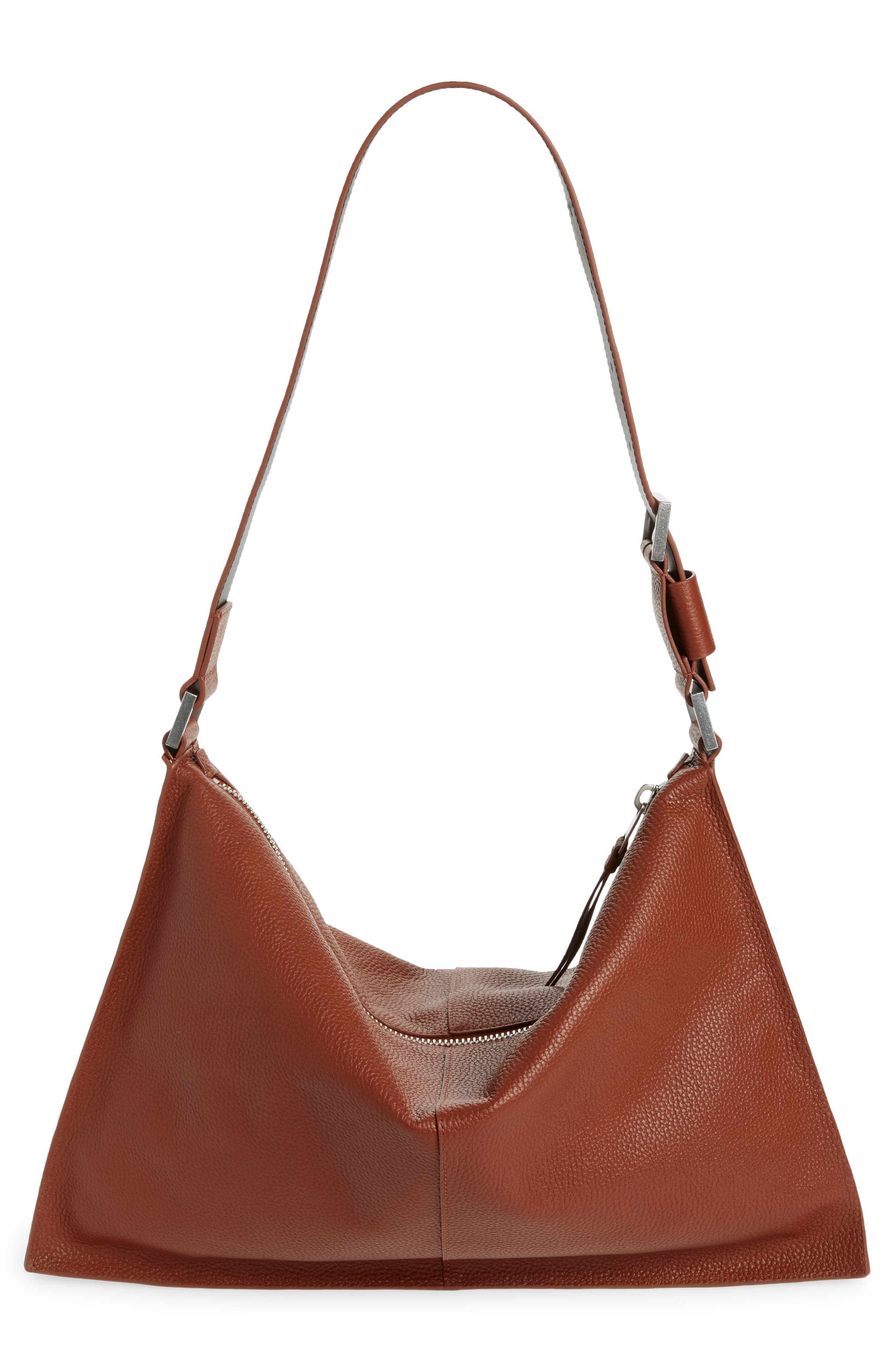 Edbury Leather Shoulder Bag, Main, color, CHERRY