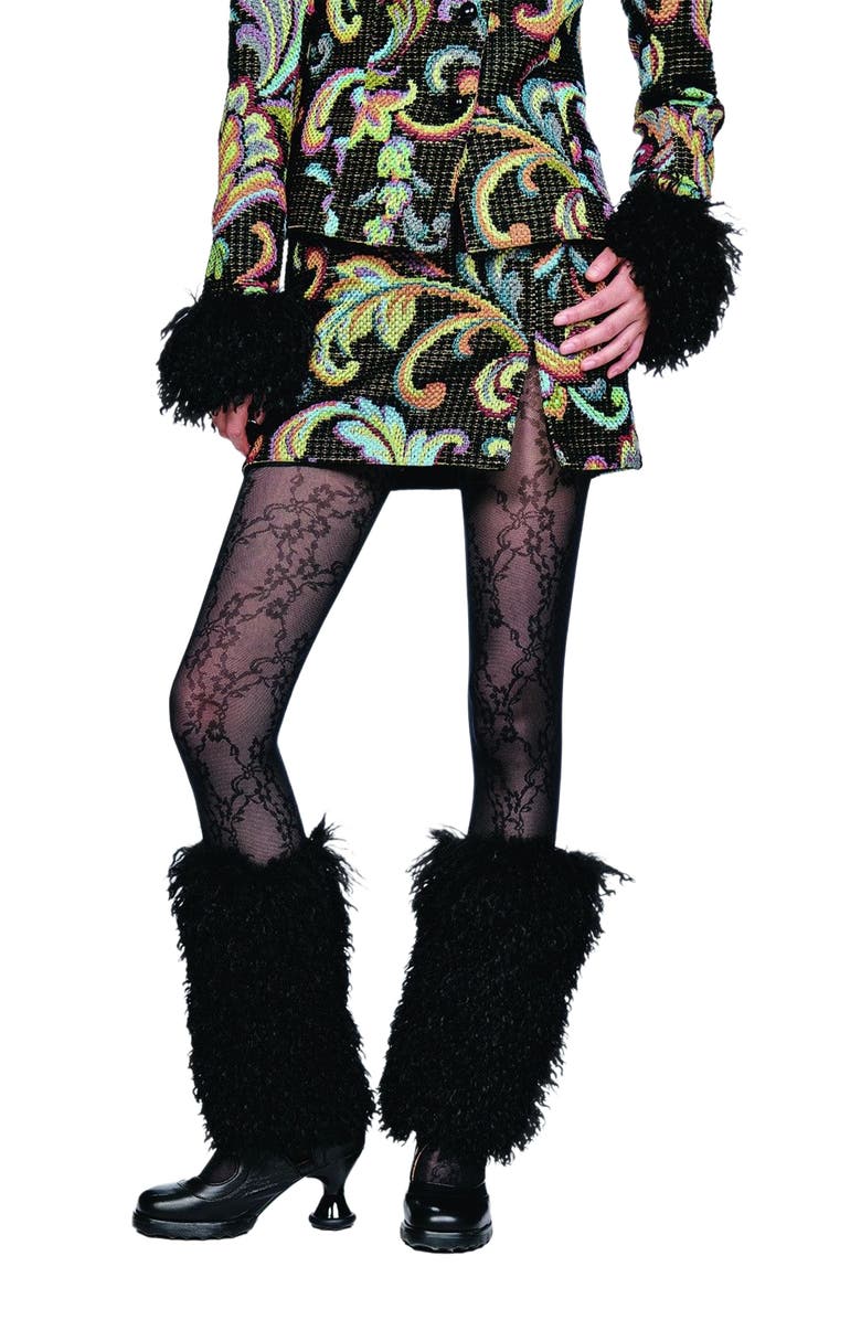 Anna Sui Faux Fur Leg Warmer, Main, color, 