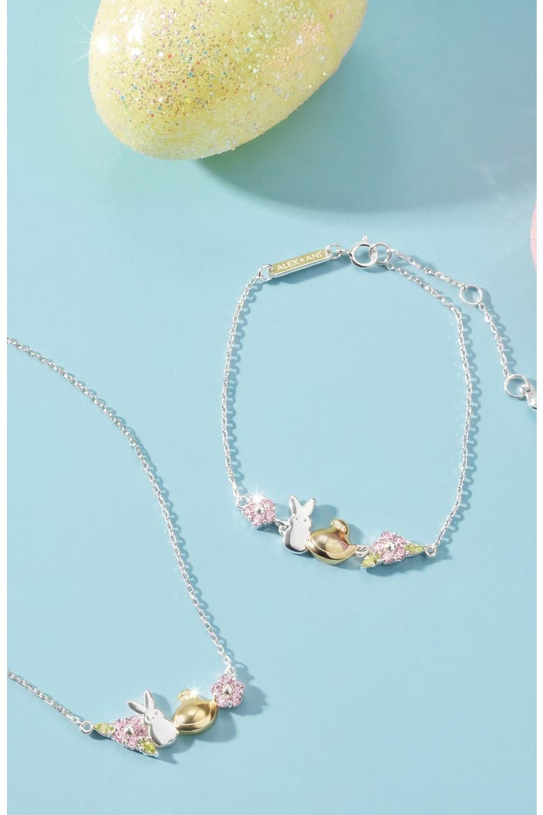 Peeps® Precious Peepsake Necklace, Alternate, color, Two tone