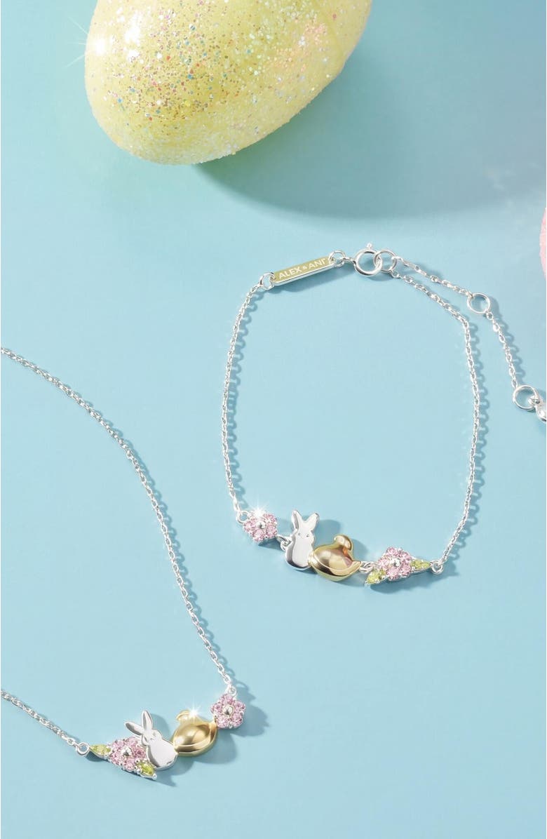 Alex and Ani Peeps<sup>®</sup> Precious Peepsake Necklace, Alternate, color, Two Tone