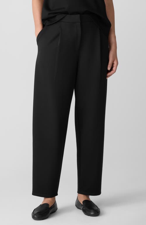 Eileen Fisher Ankle Lantern Ponte Pants In Black