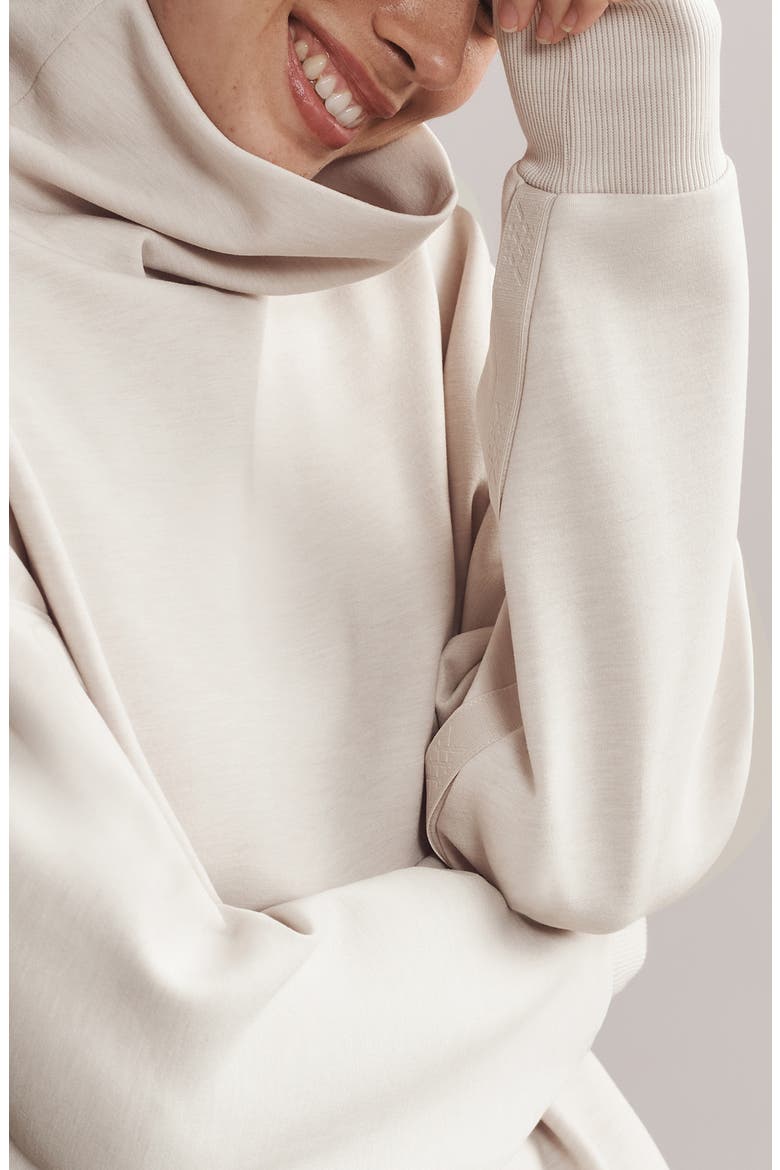 DreamGlow Mock Neck Top, Alternate, color, SAND