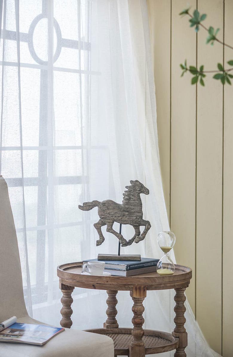 A & B Home Defiance Spirited Horse Accent Decor, Alternate, color, Brown