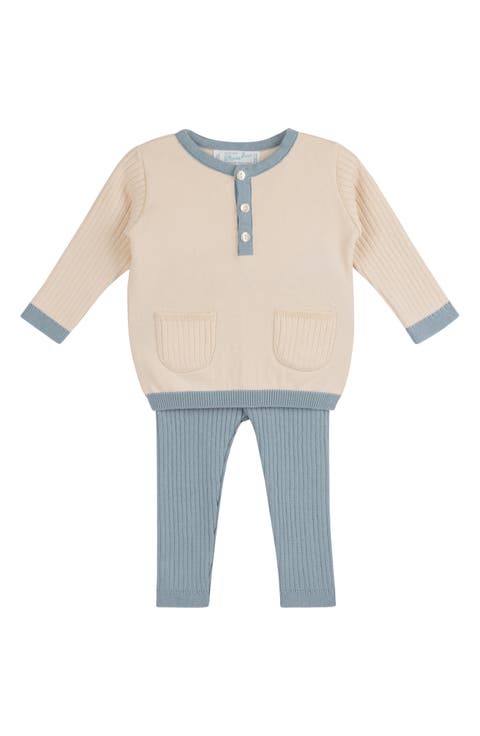 Henley Sweater & Rib Pants Set (Baby)