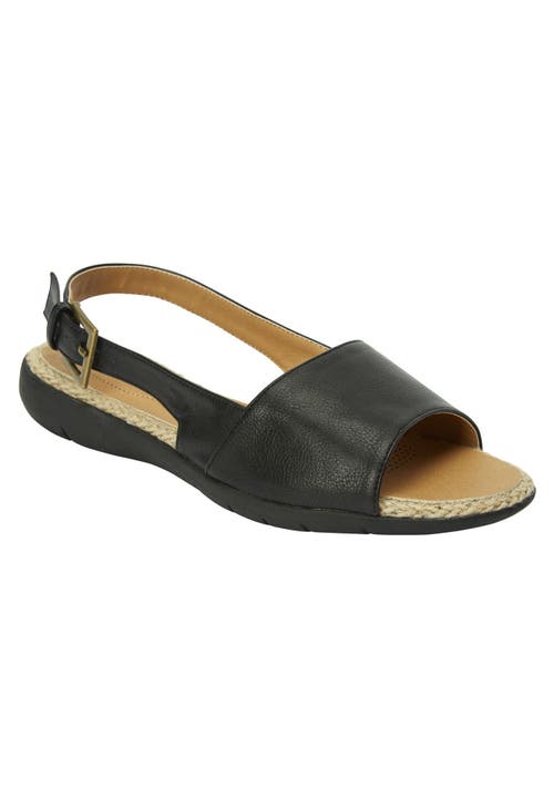 Comfortview The Adele Sling Sandal In Black