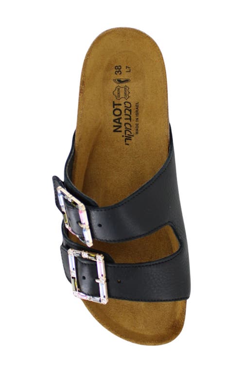 Naot Santa Rosa Sandal In Black Soft Leather