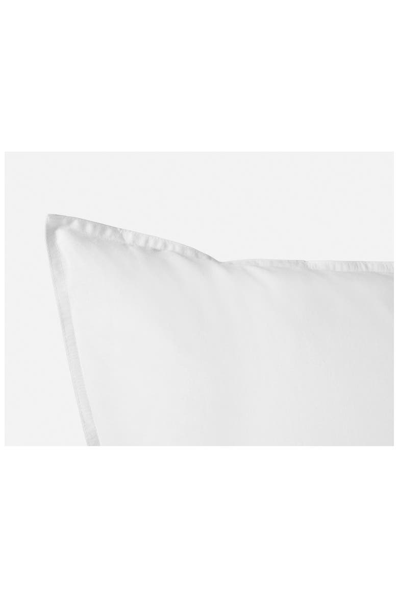Organic Crinkled Percale™ Sham, Alternate, color, ALPINE WHITE