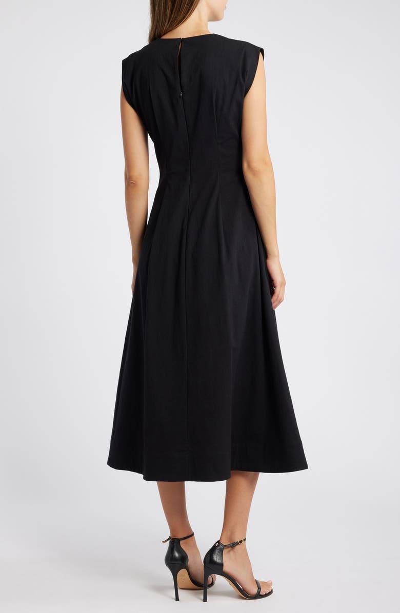 Mila Mae Cinched Waist Midi Dress, Alternate, color,