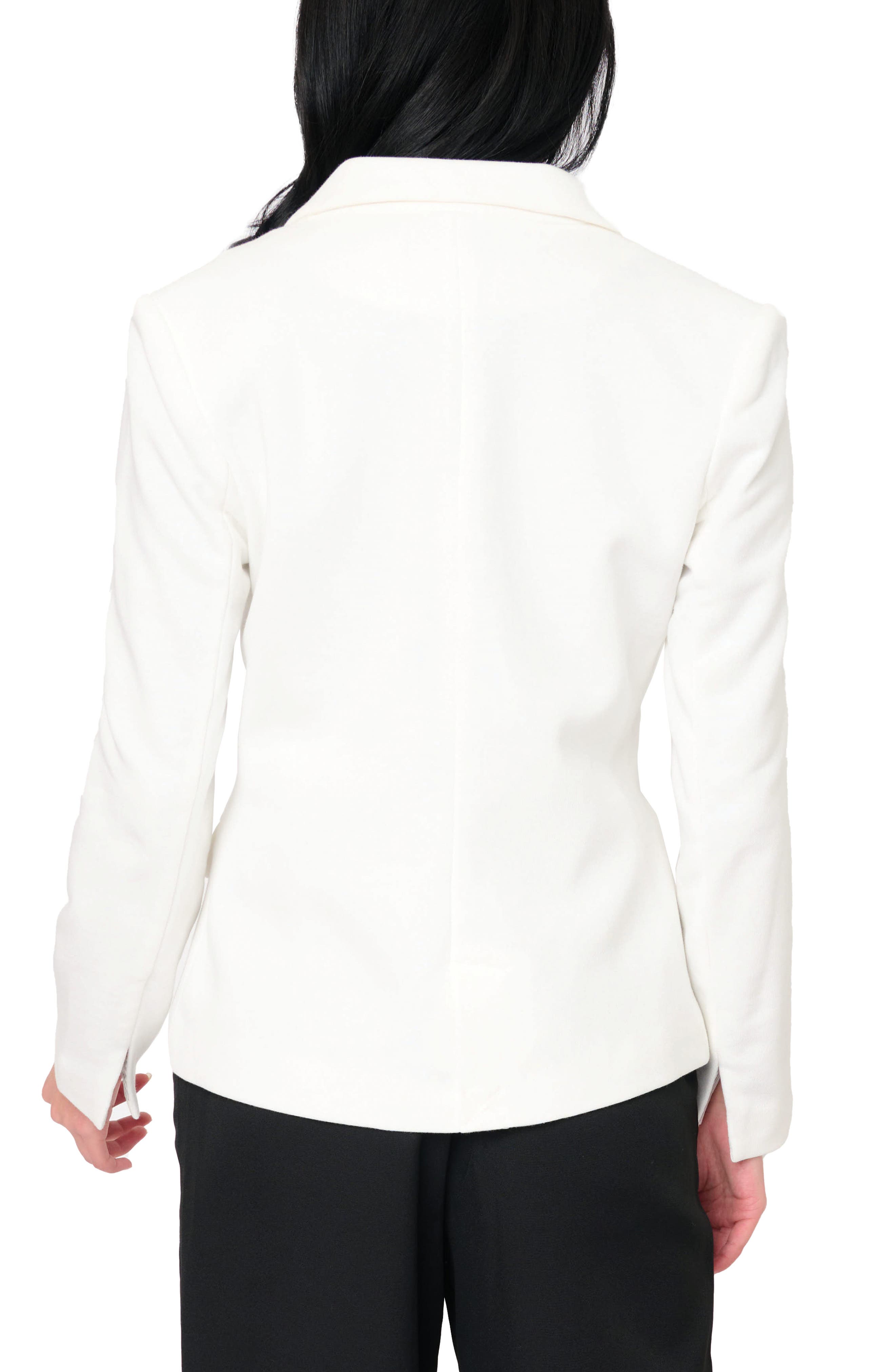 Double Breasted Cotton Blend Blazer - image 4