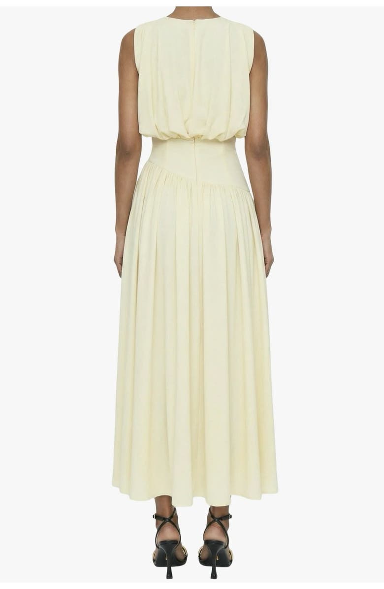 Elexiay Diana Sleeveless Gathered Pleated Drop Waist Dress, Alternate, color,