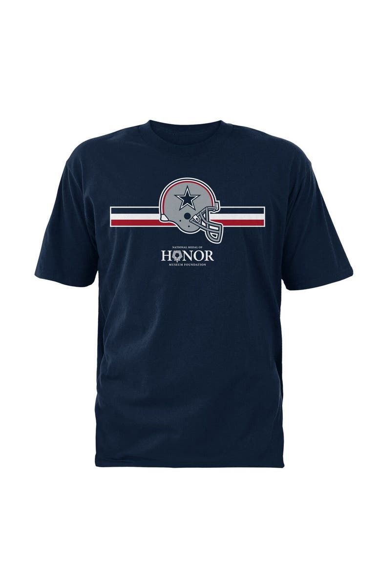 NFL Men's Navy Dallas Cowboys National Medal of Honor Museum Foundation T-Shirt, Alternate, color, Navy