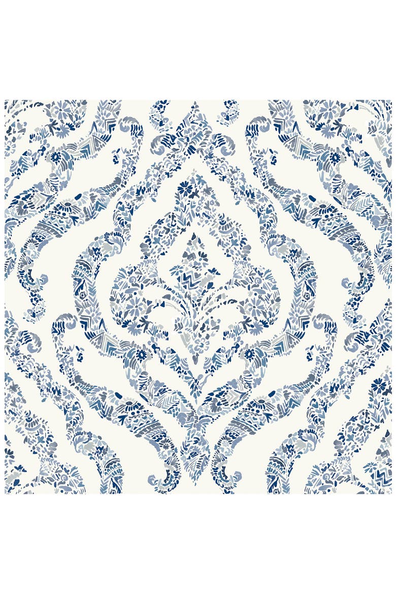 Blue Guildford Peel & Stick Wallpaper, Main, color, BLUE