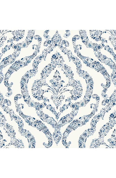 Blue Guildford Peel & Stick Wallpaper