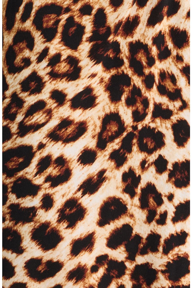 Twist Front Jumpsuit, Alternate, color, CHEETAH PRINT